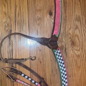 Colorful Bling Horse Breast Collar